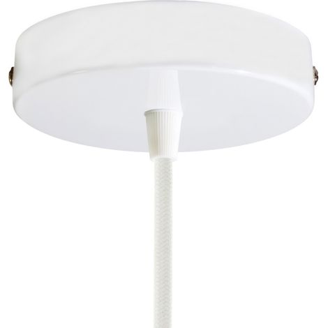 creative cables Kit rosone cilindrico in Metallo Smart - Compatibile con assistenti vocali - Conico, Bianco Lucido