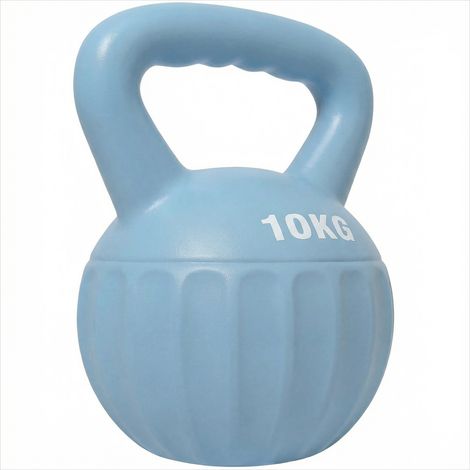 Haltères Kettlebell 10 kg avec coque PP antidérapante haltère de (1/5)