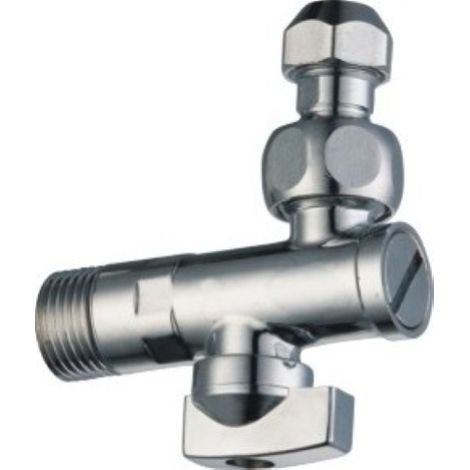 robinet A  bille d&39angle gr. 1/2 &quotx 3/8&quot avec filtre et joint de bassin