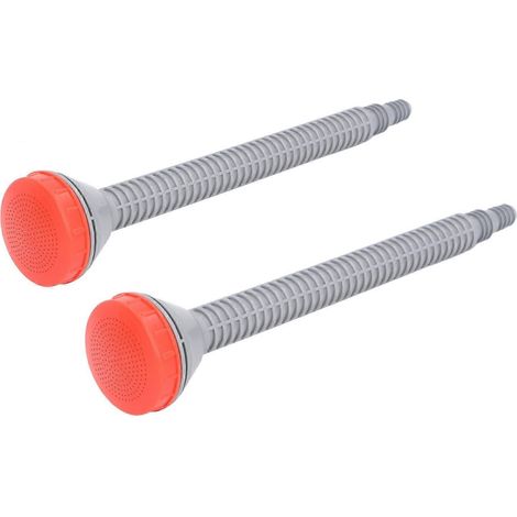 2PCS Garden Hose Nozzle Plastic 600 Mesh Multifunctional Watering Spray Head for Plants Lawns Agricultural Irrigation Red and Grey (1/5)