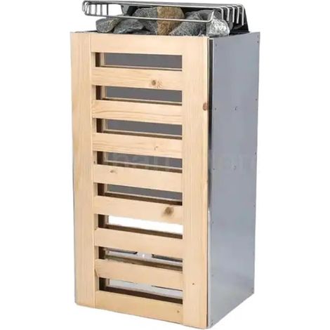 Chauffage de Sauna en Bois 3,6 KW, poêle de Sauna, générateur de Vapeur for Usage Domestique, Four de Chauffage, équipement Sec de Salle(Yellow) (1/5)