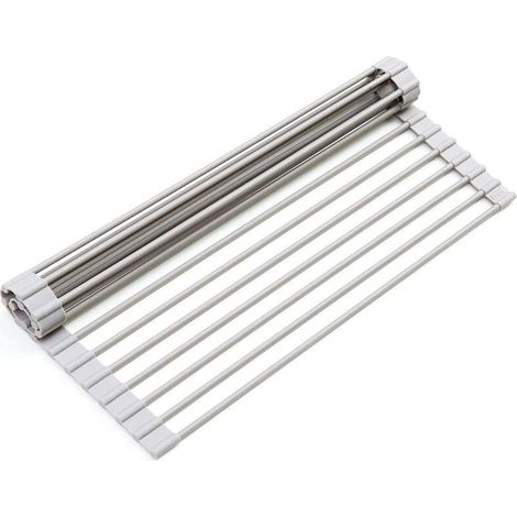 2 supports de tringle à rideau, acier inoxydable, diamètre 22 mm, pour douche, garde-robe, cuisine, rangement (1/4)