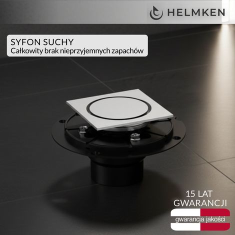 Desagüe puntual Helmken 37U4041H, 100 x 100 mm, cromado (1/5)