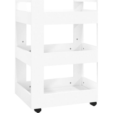Maison Exclusive - Carrello da Cucina Bianco 60x45x80 cm in Legno Multistrato