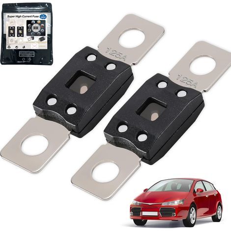Mega-Hochstrom-Schraubsicherungen, 2er-Pack, 125 A bei 58 V DC, für Auto, LKW, Wohnmobil. (1/5)