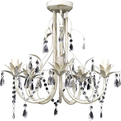 Lustre suspendu en cristal 5 douilles d'ampoule CFW930287 (1/5)