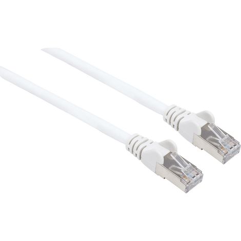Intellinet 741385 RJ45 Patchkabel CAT 6a (Rohkabel CAT 7) S/FTP 2.00 m Weiß Halogenfrei 1 St. (1/3)