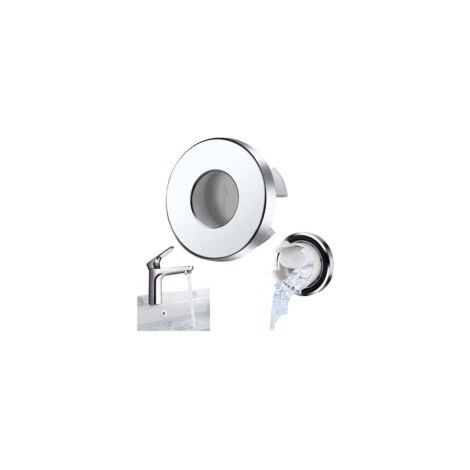 - Set di 2 coperture per troppopieno del lavello, finiture per lavabo, copertura per troppopieno, inserto in ottone nel foro, tappi rotondi cromati per bagno, cucina, lavello - Crezuo (1/4)