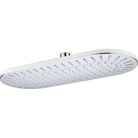 Soffione per doccia, forma ovale, sistema anti calcare