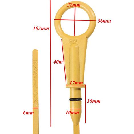 Jauge d'huile moteur 522mm adaptée à Renault 1.5 DCI 7701060940 (1/3)