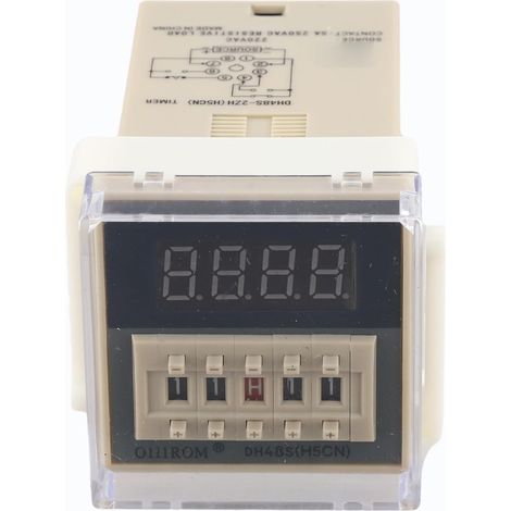 DH48S-2ZH - Relais temporisé numérique 220 V CA avec écran LCD et (1/5)