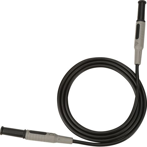 Câble de test pour multimètre avec fiches banane 4mm moulées droit à droit (1/5)