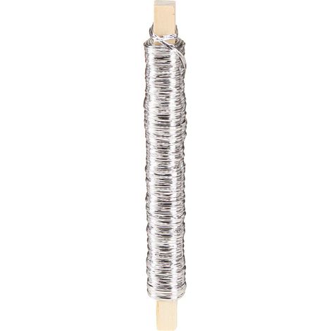 H & R Papierwickeldraht Silberfarben Ø 0,8 mm 22 Meter (1/2)