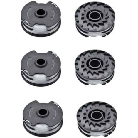 Bobine de fil pour Parkside PRTA 20-Li A1 / B2 / C3 Bobines de fil de rechange pour débroussailleuses sans fil LIDL Parkside PRTA 20-Li A1 / B2 / C3, PRT 300 A1, PRT 550 A1 / A3 (6 pièces) (1/4)