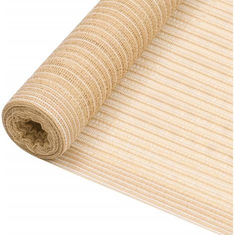 Panneau de clôture beige 3,6 x 25 m PEHD 195 g/m²