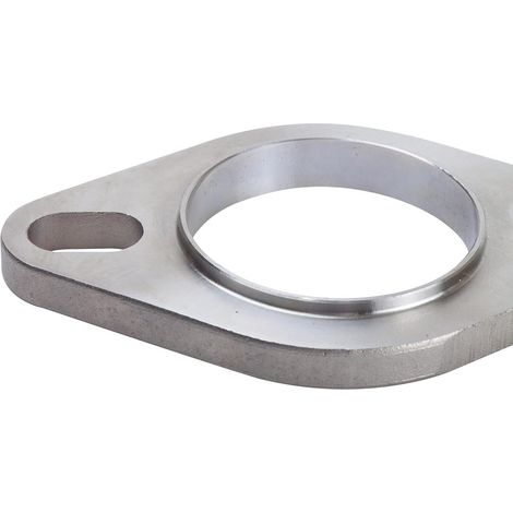 Bride diamantée à deux trous en acier inoxydable de 51 mm pour tuyau d'échappement automobile, bride universelle pour le soudage de silencieux (1/5)