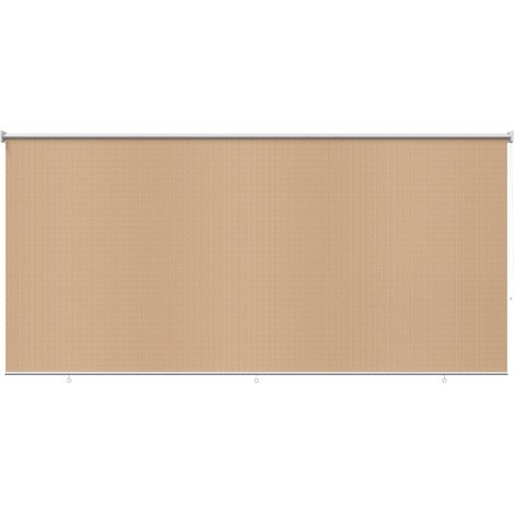 Outdoor Roller Blind 405(W)x140(H) cm Beige vidaXL