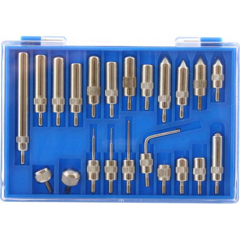 Punte di estensione per indicatore a lancetta 0-10 mm 0,01 mm 22 pezzi 9-43 mm (1/4)