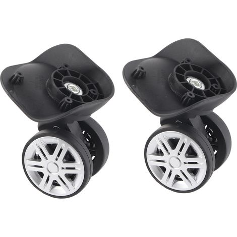 1 Paire de Roues de Remplacement pour Valise, Roulettes Silencieuses Double Rangée pour Bagages (1/5)