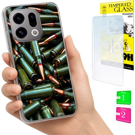 Custodia per Oppo Find X9 con cover fotografica e vetro temperato 9H. (1/5)