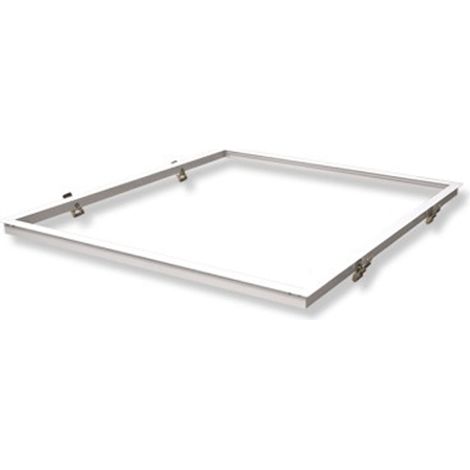 Vision-El – Kit de pose en placo pour dalle LED 600 x 600 mm – Aluminium blanc – Clips de fixation pour finition parfaite (1/3)