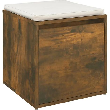 vidaXL Schublade Box Rauch Eiche 40,5x40x40 cm Holz