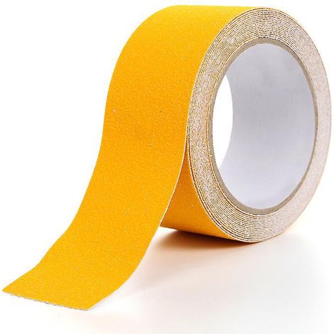 5m X 5cm Yellow Pvc Non-slip Tape For Stairs, Steps, Floors, Safety Decoration