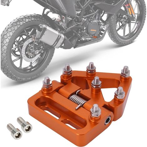 Pedal de freno trasero de motocicleta, pedal de freno plegable de motocicleta, palanca de freno CNC para KTM 390 690 790 890 950 990 1050 1090 1190 1290 ADV 125-690 EXC XC SX naranja (1/4)