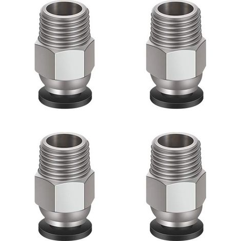 Connecteur Rapide d'air raccords Pneumatiques Rapides Dia ( M5) LEMROE 4pcs 4mm Noir (1/5)