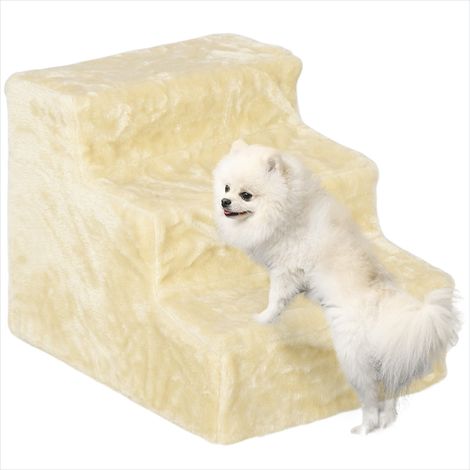 Rampe pour animaux Escalier 3 marches pour chien et chat beige (1/5)