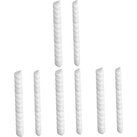 4er-Set Baumstammschutz für die Außenwand, Dachrinnenabdeckungen, Rindenmulchschutz, Baumstammschutz, Wildschutz, weißer Kunststoff, 2 Stück (1/4)