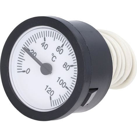Thermomètre à aiguille, plage de mesure 0–120 °C, capteur en cuivre, échelle de température transparente, 52 mm / 2,0 pouces, thermomètre pour liquides (1/5)