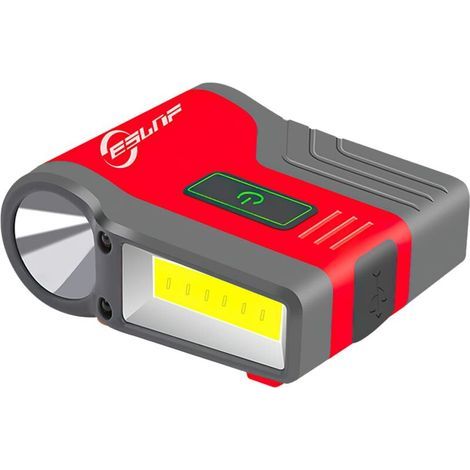 Clip-on LED Headlamp, Rechargeable, Waterproof, Powerful Headlamp with Sensor Control for Fishing, Running, Camping, Reading, Dog Walking (Red) (1/5)