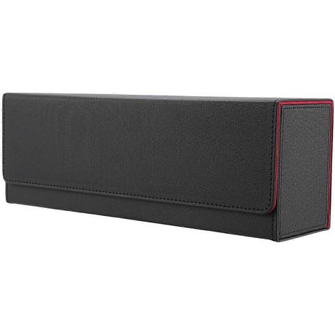 Desk Box 400 Kartenaufbewahrungsbox für Sammelkartenspiele (Schwarz+Rot) (1/5)