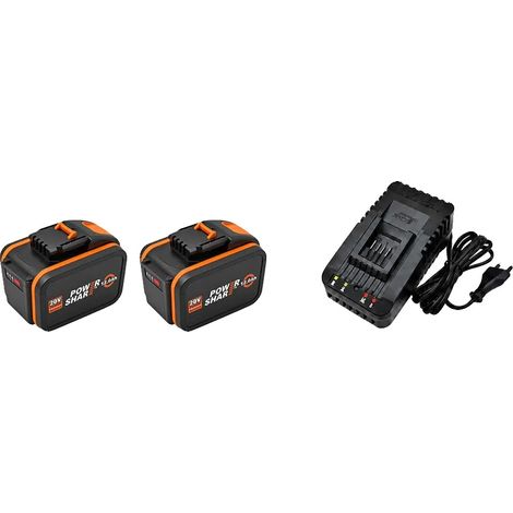 Batterie Lithium, Capacité 12000mAh, Compatible avec les Outils Worx, 15C-12.0AhX2 chargeur (1/2)