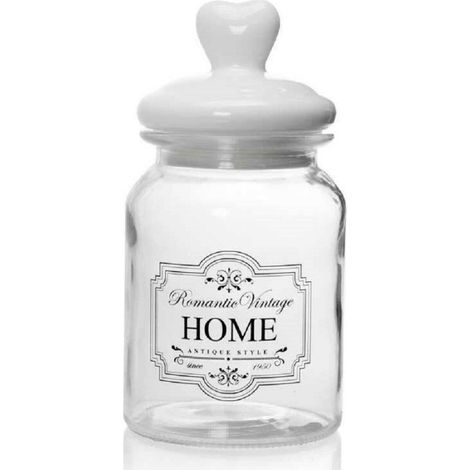 Jarre Romantique En Verre 1000ml 11x2cm 759352 (1/2)