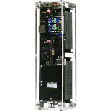 Externer 340-W-Akku, 8 Zellen, 1,54-Zoll-IPS-Farbbildschirm, Schnellladecase, DC-Wechselrichter mit LED für Smartphone und Laptop, 21700-Akku (1/5)