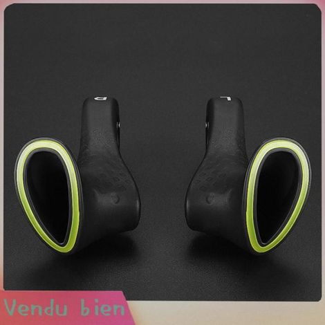 HURRISE extrémités du guidon Bar se termine des extrémités ergonomiques antidérapantes pour sport velo Style de mise à niveau Noir (1/4)