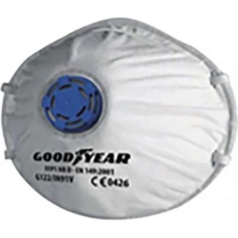 GOODYEAR Mascherina protettiva FFP2 con valvola mod G122/IN92V Lavoro Originale (1/3)