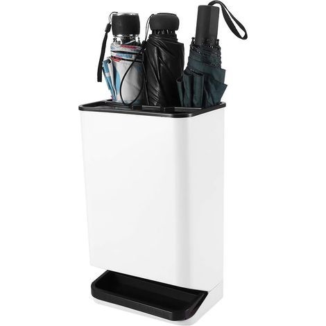 Soporte desmontable de plástico para paraguas, organizador de paraguas con 6 orificios y diseño antideslizante y duradero para edificios de oficinas. (1/5)