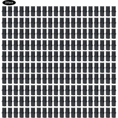 royaluxe -200 Pcs Serre Pince À Film Clip de Fixation Accessoires pour Filet en Plastique Film Serres Accessoires (1/5)
