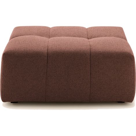 Pouf modulable en Effet capitonné tissu texturé Glory UBERTO (1/4)
