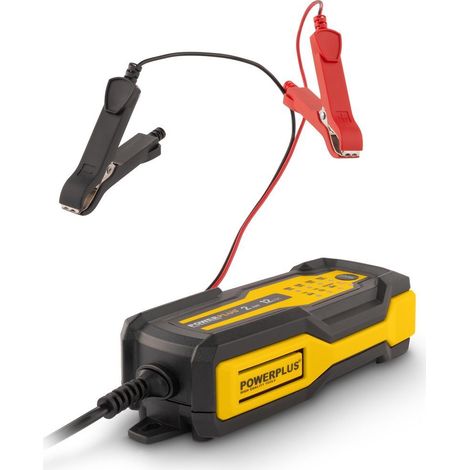 Powerplus Chargeur de Voiture Intelligent POWX4201 - Chargeur Batterie 12V - 3 à 60Ah - Mode Hiver - pour Batteries Sèches & Humides (1/5)