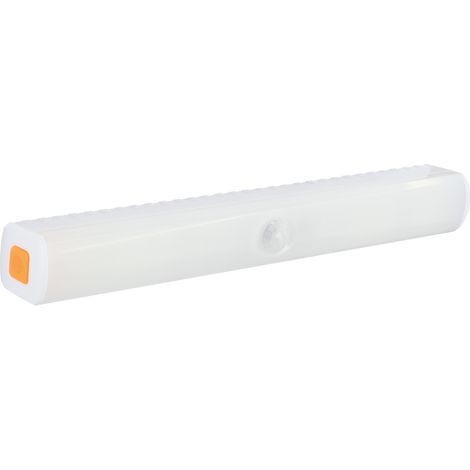 Lampe sous meuble rectangulaire à capteur PIR sur piles LED 1W HOL Struhm (1/4)