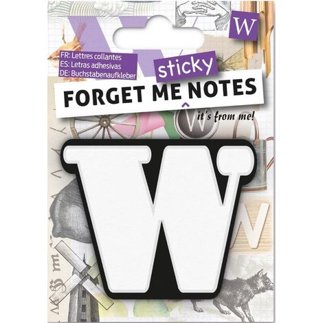 Dimenticami i post-it con la lettera W