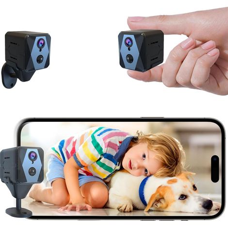 Filiyano-Mini caméra WiFi 2,4 GHz, caméra de surveillance intérieure sans fil 4K (1/5)