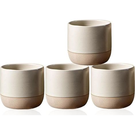 2er-Set Ein Set bestehend aus zwei japanischen Porzellan-Teetassen, ohne Henkel, asiatischen Teetassen, Keramik-Teeservice, Kaffeetassen, Mate-Tassen. (1/5)