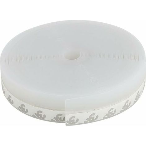 Bas de Porte Adhésif 10M x 25MM Bouchon de Vent Imperméable à l'Eau Souple Isolement du Bruit en Silicone Adhésif pour Empêcher l'Air Froid d'Entrer e (1/5)