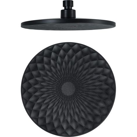Shower Head Pommeau de Douche à Effet de Pluie de 9 "avec Bras de Douche, Grand pommeau de Douche à Effet de Pluie en ABS, Pomme de Douche à Effet de Pluie à Couverture complète du Corps à,noir (1/5)
