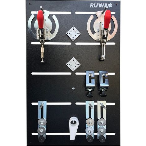 Ruwi Spannsystem Lochrasterplatte, Spannwerkzeug Set 2 Werkzeugset (1/5)